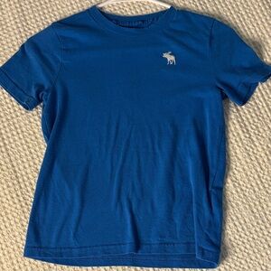 abercrombie kids Royal Blue Short Sleeve Tee with White Moose Logo